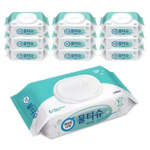 깨끗한나라 편백민트 물티슈, 캡형, 80매, 10입, 1개