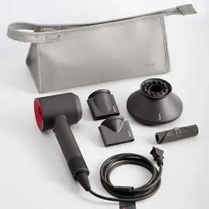 (색상 그레이(N86)(BN-DS001))헤어 드라이어기 전용 보관 PU 가죽 핸드 파우치 가방