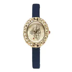 [하프클럽/비비안웨스트우드]비비안웨스트우드 VV005CMBL 로코코 여성 가죽시