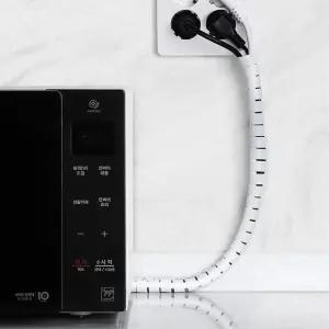 스프링타입 전선정리 22mm x 2M 컴퓨터케이블 사무실용품 타이 홀더 선고정 클립