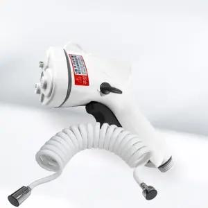 세종-스프레이건(W)+드림-꼬부리줄(3.5m)샤워건 욕실청소 청소건 화장실 화이트 샤워 세트 분사건 물분사건