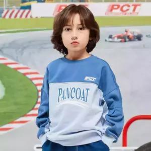 [팬콧키즈] PCT 크루 오버핏 맨투맨(BABY BLUE)