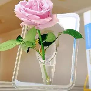 인테리어 아크릴 액자 화병 모던 투명 아크릴 화병 탁상 홈데코