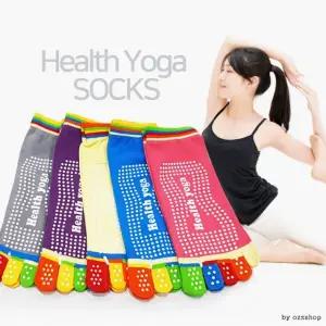 레인보우 논슬립 요가양말발가락양말헬스 요가 양말 용품 발가락 테스
