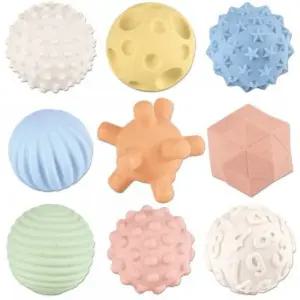 (9종세트) 쿠션볼 말랑 소프트 촉감 볼/놀이/아기/돌아기/아동/유아동/감각/학습/유아/익힘/촉각/자극/발달