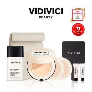 [비디비치](본점)[단독] 누드 퍼펙션 스킨 핏 쿠션(본품 15g + 리필 15g x 2) + 모찌 프라이머 30ml 세트