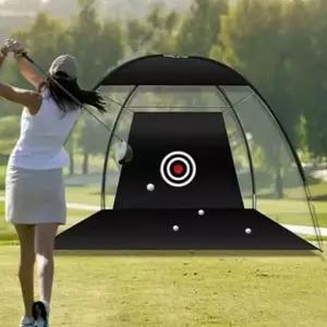 텐트형 골프 연습 네트 2M 실내 야외 휴대용 셀프 스윙연습 그물망