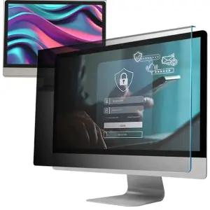 컴퓨터 화면 보호기 프라이버시 사생활 걸이형 모니터 보호 필름 차단 전자파 설치 정보 간편 피로 기기
