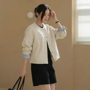 [피핀] 노카라 절개 스웨이드 점퍼 #66761