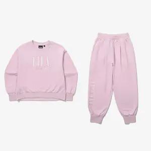 휠라 키즈 여아 그래픽 로고 맨투맨 조거 팬츠 상하세트 FK2FSG1301F