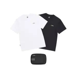 브랜드정품 NATIONALGEOGRAPHIC N265UPA910 유니 메이스 기능성 2PACK 반팔 티셔츠 WHITE 124459