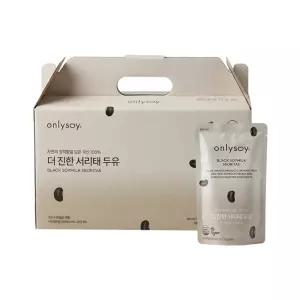 온리소이 더 진한 서리태 콩물 두유 국산 무가당 단백질 임산부 190ml, 20개