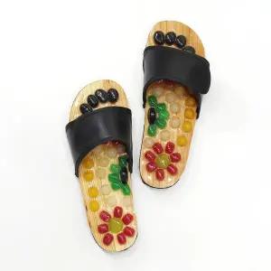 뉴글로벌 천연 옥석 지압 슬리퍼 발바닥지압 건강실내화