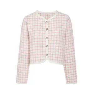 [롯데백화점]제이제이지고트 체크 트위드 홑겹 자켓 GP4N1CD481