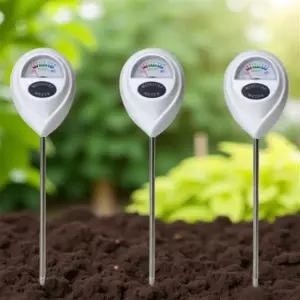 식물 물주기 체크 화분 수분 토양 흙 온도 측정기 도구 습도계 온도계3개