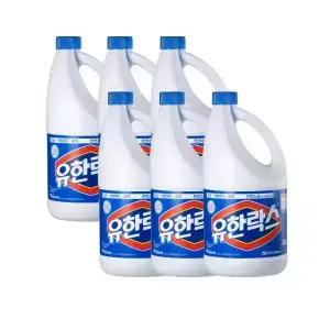 유한락스 레귤러 2L 6개 락스 표백제 소독제 살균제