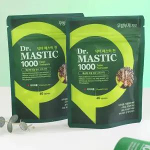 닥터매스틱 1000 2층 고체치약 8개월 + 전용용기 1통 + 휴대용기 1통 닥터매스틱천