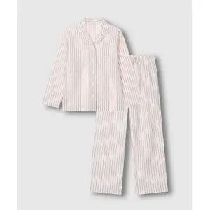 매장정품 JAJU 여 코튼 스트레치 파자마 세트_라이트 핑크
