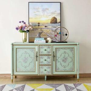 엔틱 콘솔 현관 복도 그리너리 반원형 서랍형 인테리어 가구 블랙월넛 조립식 원목 현관콘솔