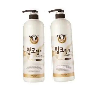 과일나라 밀크밀크 우유 대용량 바디로션 1000ml X2개