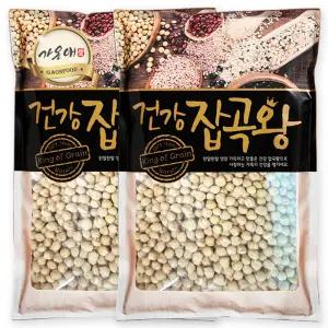 [가온애] 병아리콩 1kg x2봉 / 슈퍼푸드 잡곡 잡곡콩 영양만점 잡곡류 수입콩