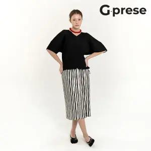 [G.prese] 지프레세 26SS 스트라이프 니트 스커트