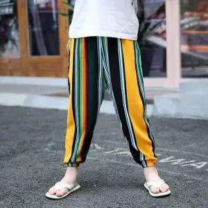 루나버블 컬러 조거 쿨팬츠 5color 5~17호 아동 여아 유아 키즈 어린이 유치원 어린이집 여름 허리밴딩 시보리 쿨 야외 얇은 농장 체험 학습 숲 소세지 조거 얇은 긴 바지