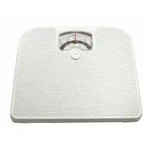 배터리 건전지없는 화이트 가정용 수동 바늘 눈금 기계식 튼튼한 아날로그 체중계 130kg 몸무게 저울 비만