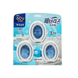 페브리즈 비치형 방향제 화장실용 상쾌한 비누향 6.3ml x 3입 탈취제