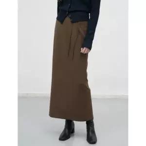 제너럴아이디어 GENERALIDEA 벨티드 H라인 맥시 롱 스커트 MOCHA WBE3L13512 WBE3L13512MO 417606