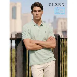 [올젠]베이직 솔리드 반팔 카라 티셔츠 (ZOE2TT1304)