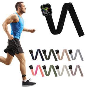 애플워치 49mm 38mm 호환 스포츠 발목/팔 밴드, 아이워치 울트라 SE 시리즈 9용 나일론 암밴드