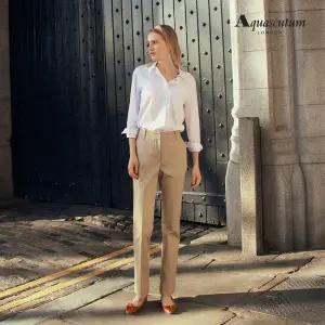 [아쿠아스큐텀] 코튼 슬림핏 텐션팬츠