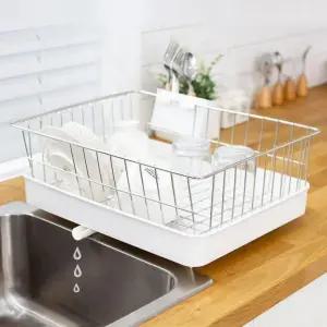 식기건조대 싱크대 그릇 모던 정리대 1단 물빠짐 자동 플라스틱 원룸 작은 그릇정리 대
