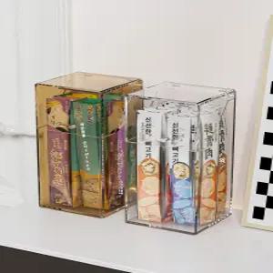 누마 고양이 간식 츄르 스틱 건강식품 보관함 투명 아크릴 수납박스 정리함 소품정리