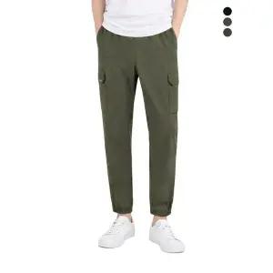 [케네스콜]남)나일론스판 풀밴딩 테이퍼드 카고조거 (EKTMCNJ120P)