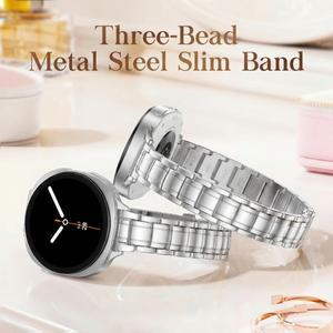 갤럭시 워치 8 40mm 44mm용 스트랩, 메탈 슬림 손목 밴드 링크 팔찌, 클래식