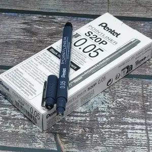 스케치/드로잉펜-펜텔 포인트라이너 0.05mm 12자루