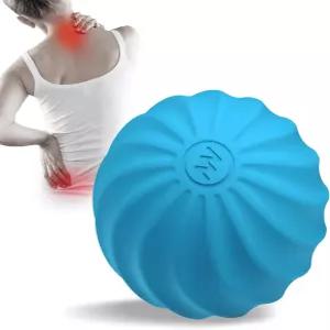 VOOSEEN 2.3인치 미니 전동 진동 마사지 볼 근육 긴장 및 를 위한 10단 폼 롤러 운동 전후 순환 촉진