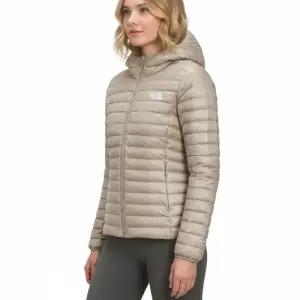 노스페이스 여성 아레날 후디 RDS 경량 패딩 자켓 화이트샌드 NJ1DR80C