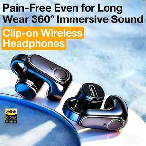 G6 클립형 블루투스 5.4 무선 싱글 이어폰 스포츠 방수 TWS 이어버드 마이크 스테레오 사운드 탑재