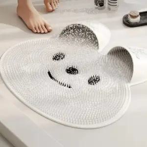 지압매트 발세척 매트 풋브러쉬 흡착식 목욕매트 토끼