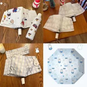 미피우산 양산 UV 자외선차단 3단 자동 수동 방수 캐릭터 미니 우양산 장마철 미피양우산