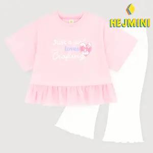 [헤이미니] 슈가걸캉캉프릴티셔츠상하복