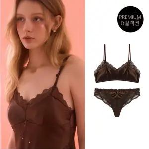 에블린 EBLIN [D컬렉션] 세피아덴틀레_브라렛1 팬티1 EBBRF4T16D