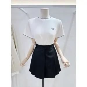 [갤러리아] [LAP]스칼럽 자수 반팔티셔츠 (AS7XT261)