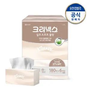 크리넥스 실크소프트 블랑 180매X6입