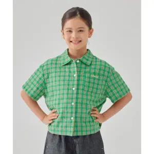 [롯데백화점]커버낫키즈 체크 셔링 블라우스  CK2502SS65-CW