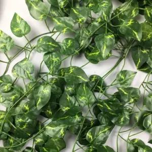 넝쿨 담쟁이 인조 식물 스킨답서스 조화 가짜 나뭇잎 덩쿨 인테리어 2M 12줄 베란다 장식/덩굴 카페 조경