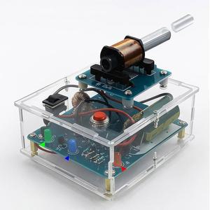 DIY 코일건 납땜 연습 키트, 부품이 포함된 완전 프로젝트 PCB 및 인클로저, 전자제품 애호가 초보자에게 적합합니다